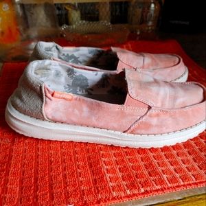 Hey Dude tie dye shoes